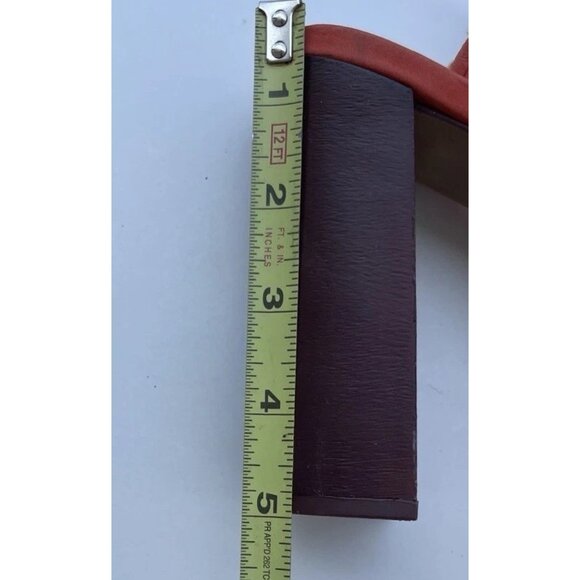 Vince Camuto Women’s Size 7 Multi Ties Strap Woven Platform heels ORANGE - Picture 7 of 13